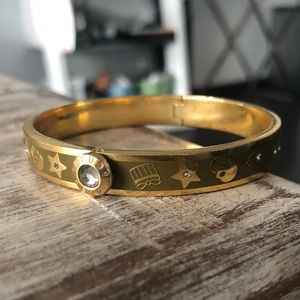 Henri Bendel - Chic Gold & Diamanté Bangle